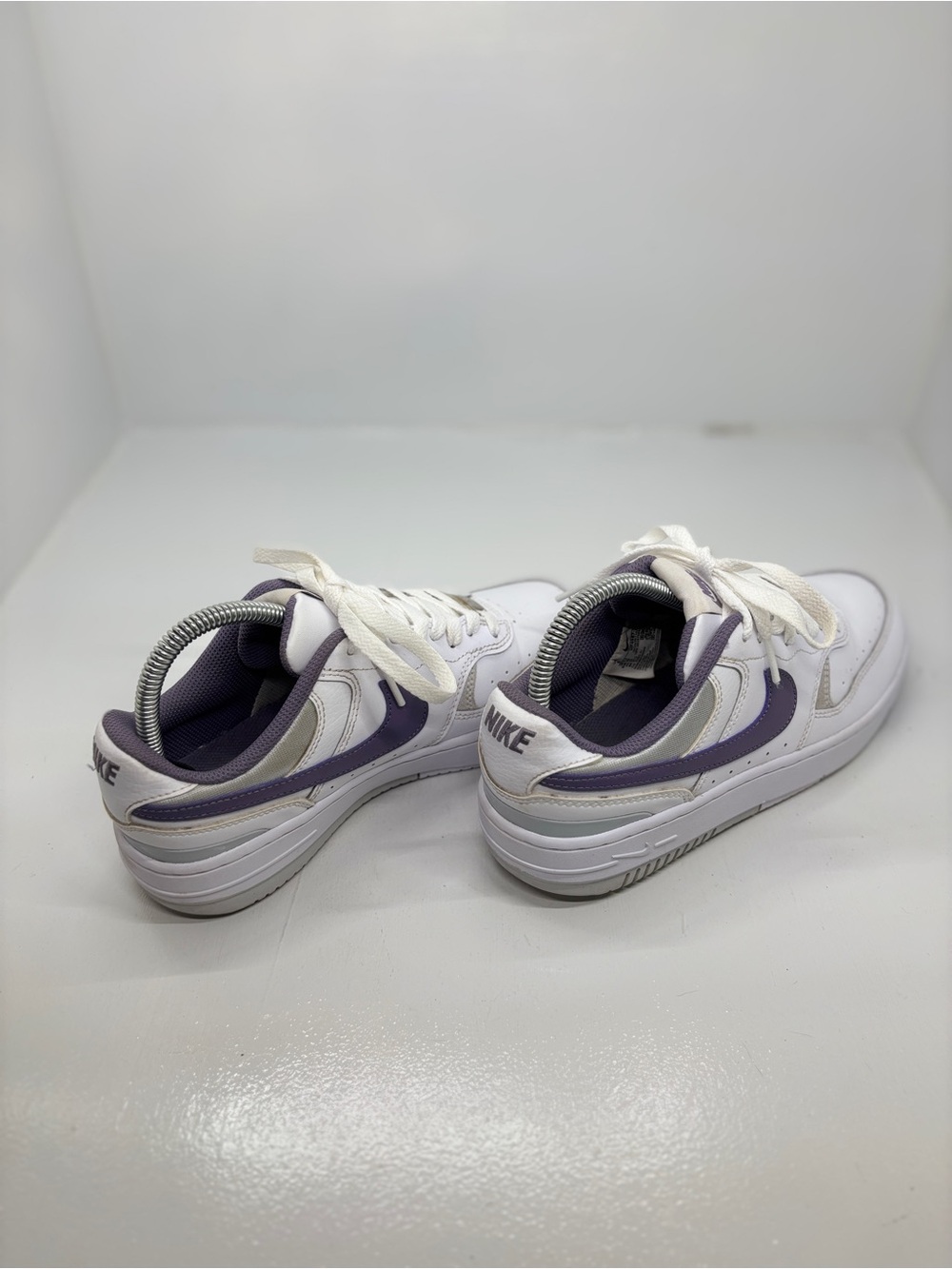 Nike Air Force 1 LV8 GS White Court Purple Sneakers Youth 8Y Women’s 9.5 - Picture 11 of 13